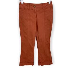 Dolce & Gabbana Casual Pants Size 26 US 40 IT Rust‎ Orange Cropped Straight